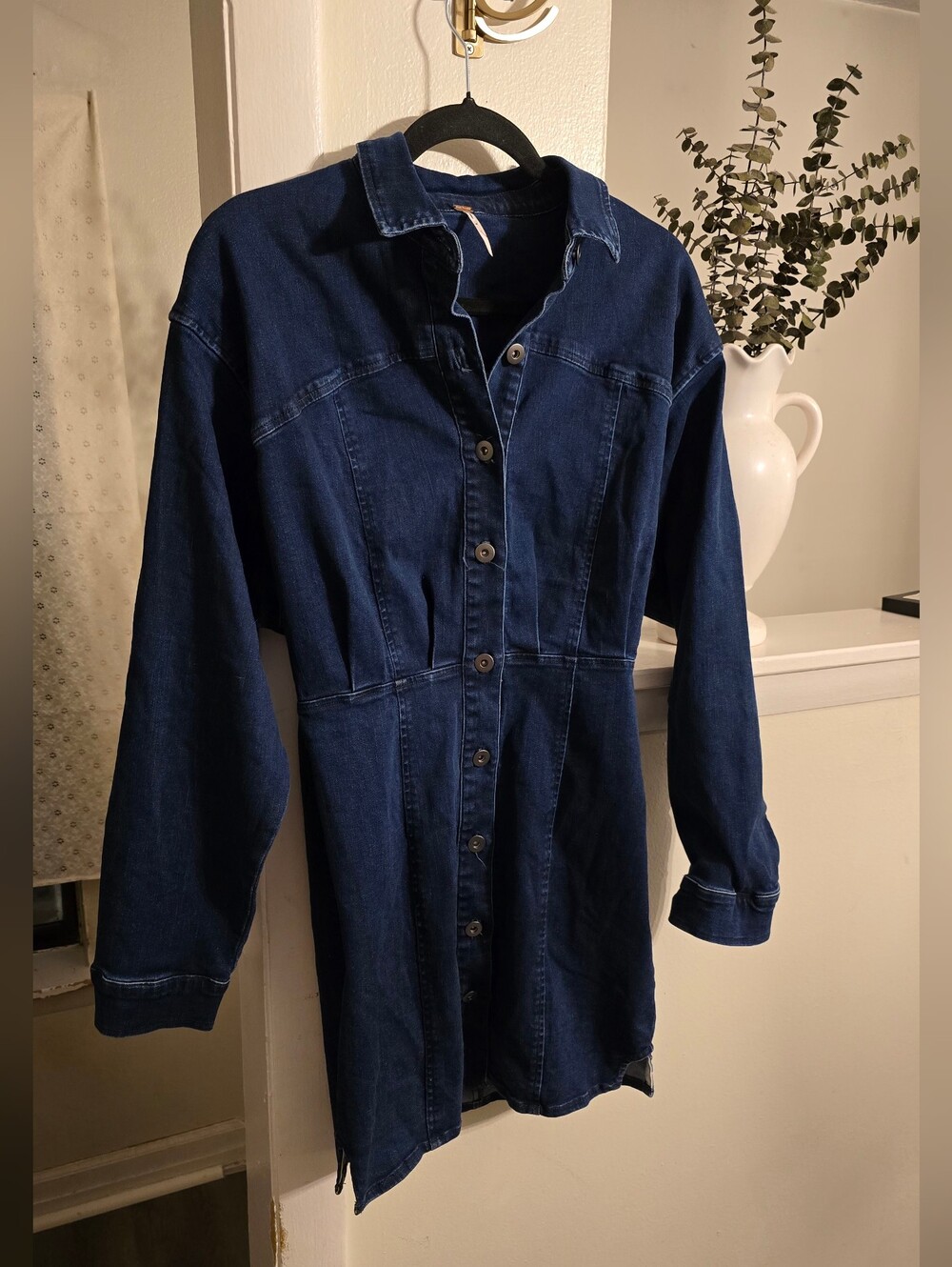 Free People Denim Shirt Dress Size 2